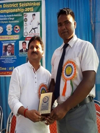 Sensei Sagar Khamrai, Head Karate Instructor at Gram Tarakki Foundation